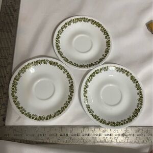 Vintage Corelle‎ by Corning plates Spring Blossom 6 Inch set of 3 dessert plates